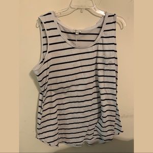 Black and White Stripe Tank